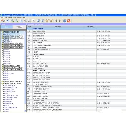 For Hyundai Heavy Industries Construction Equipment - Electronic spare parts catalog 2017
