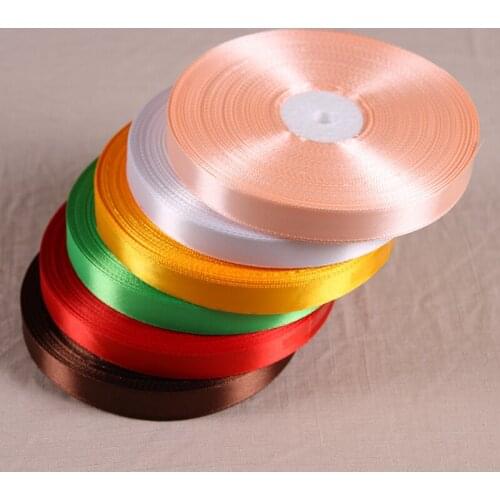 Hot 12 Colors 15mm Satin Ribbon for DIY Bow Craft Decor Wedding Party Decoration Gift Wrapping Scrapbooking Supplies 91 meters