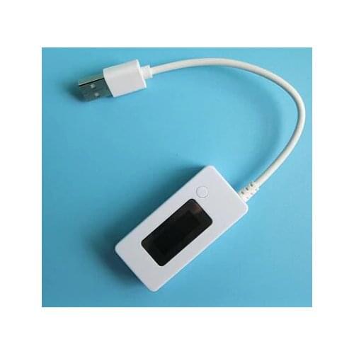 KCX-017 White tail ammeter LCD display Mini USB Voltage Current capacity Monitor tester meter 3V-7V Detector Mobile power tester