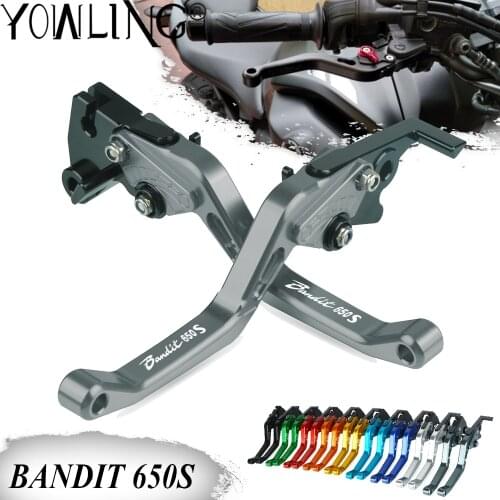 Motorcycle Accessories Aluminum Adjustable Foldable Extendable Brake Clutch Levers For Suzuki BANDIT650S BANDIT 650S 650 S 2015