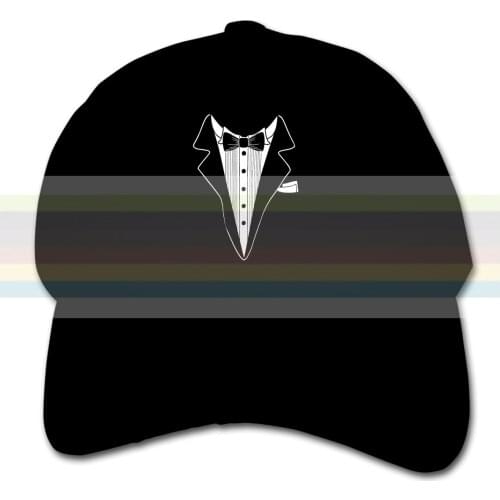 Tuxedo Mens Childrens baseball cap. Adjustable childrens cap. Travel cap outdoor