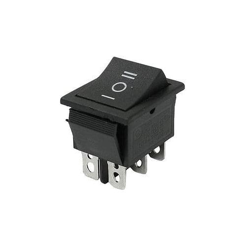 NEW!6 Pins ON/OFF/ON DPDT Panel Mount Boat Rocker Switch 10A/250V 15A/125V AC