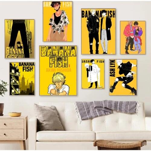 Modern Popular Art BANANA FISH Multicolor Anime Poster Canvas Painting Wall Art Print Picture for Living Home BedRoom Decoration