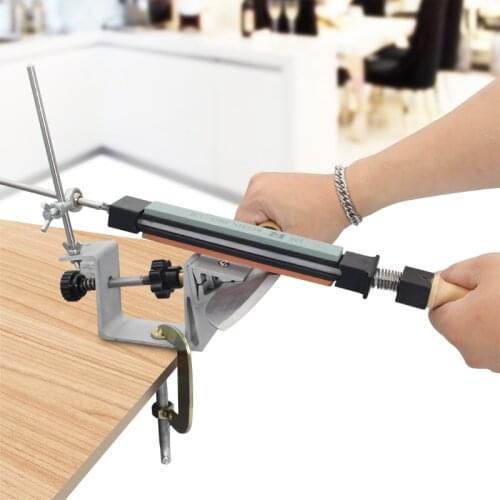 360 Angle Rotary Professional Fixed Knife Sharpener Sharpening System Big Sharpening Stone Apex Edge Whetstone Honing Grindstone