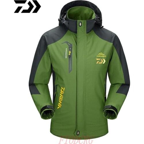 Daiwa Windbreaker Outdoor Jacket Fishing Clothes Water Resistant Climbing Camping Hiking Coat Trekking Daiwa Fishing Jackets