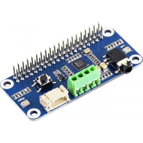 WM8960 Hi-Fi Sound Card HAT for Raspberry Pi 4 / 3 / Zero, Supports Stereo CODEC, Play/Record