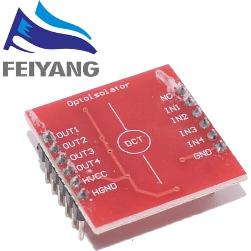 10PCTLP281 4 CH 4-Channel Opto-isolator IC Module For Arduino Expansion Board High And Low Level Optocoupler Isolation 4 Channel