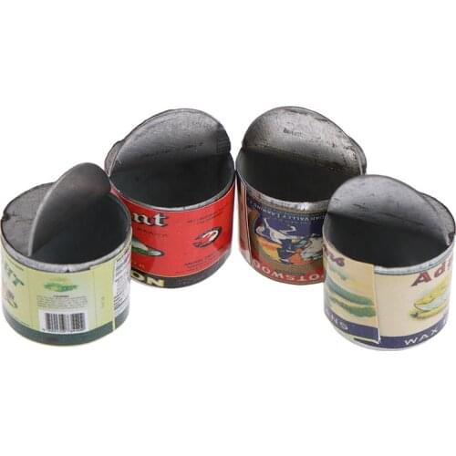 4pcs Dollhouse Can Miniature Toy Doll Food Kitchen Living Room Accessories For Dollhouse Decals New