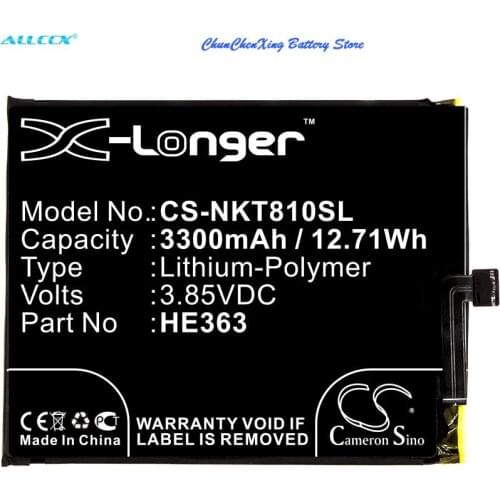 Cameron Sino 3300mAh Battery HE363 for Nokia 8.1,TA-1119,TA-1128