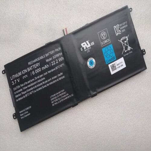 New SGPBP04 battery for Sony Xperia Tablet S PCG-C1 PCG-C1R PCG-C1S PCG-C1X Series Genuine tablet PC battery 3.7V 22.2Wh 6000mAh