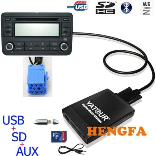 Yatour Car Digital CD Music Changer USB MP3 AUX adapter For RD3 Peugeot Citroen RB2 RM2 Van-bus yt-m06