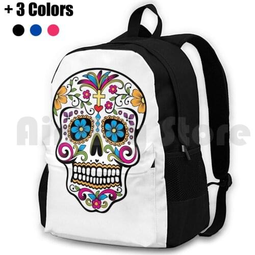 Catrina Sugar Skull Outdoor Hiking Backpack Riding Climbing Sports Bag Skull Catrina Day Of The Dead Mexico Painted Love Cool
