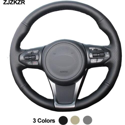 Car Auto Steering-Wheel Cover Volant For Kia Sorento 2015 2016 2017 2018 Sedona 2015 2016 2017 2018 2019 Stuurhoes Funda Volante
