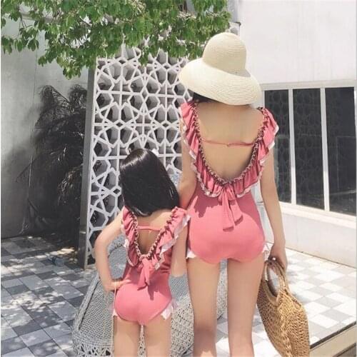 CHILDLAND POEM Matching Swimwear For Mom And Daughter