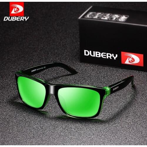 DUBERY Sport Sunglasses Polarized For Men Sun Glasses Shades Male Square Driving Color Mirror Luxury Brand Designer Oculos UV400