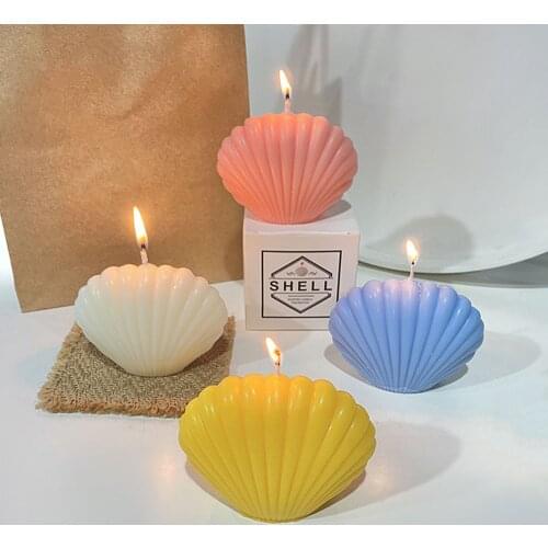3D Sea Shell Shape Silicone Mold Candle DIY Mold Small Shell Mould For Cake Pastry Baking Decorating Tools