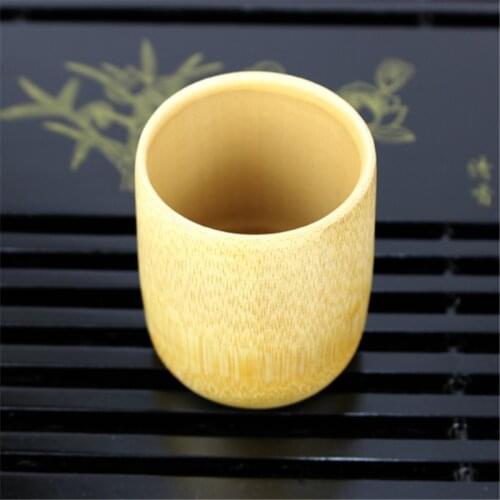 Hot Sale Natural Environmental Protection Pure Handmade Bamboo Tea Cups Water Cup Bamboo Round Tea Cups Insulated Small Gift