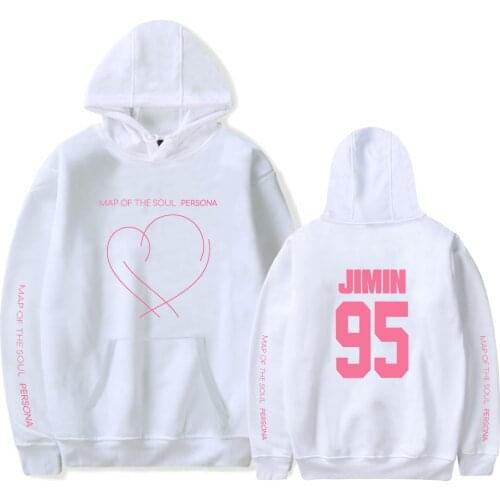 JIMIN J-HOPE JUNG KOOK SUGA Hoodie Kpop Sweatshirts Map Of The Soul Persona Women/men Bangtan Boys Hoodie Autumn Winter Clothing