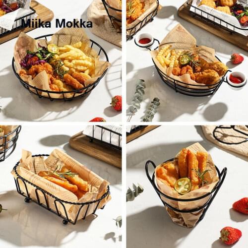 French Fries Basket Food Storage Basket Fruit Basket Snack Potato Chips Fried Chicken Barrel Container Tableware