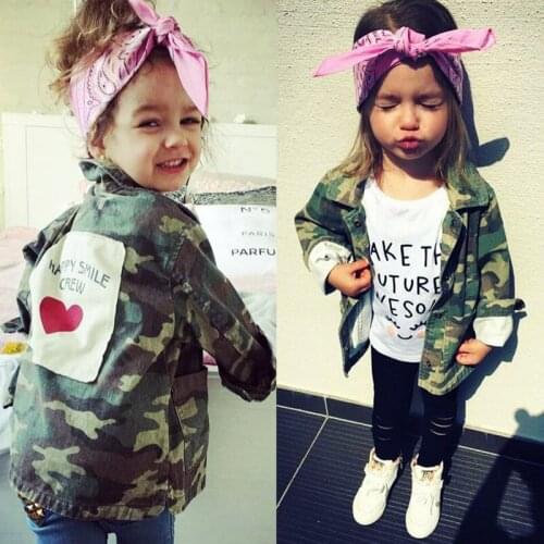 Baby Girls Boys Jacket Cardigan 2019 Fashion Spring Autumn Camouflage Coats Army Childrens Windbreaker Outerwear