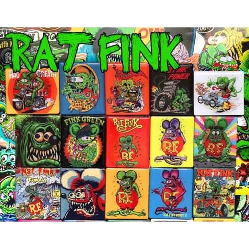 5pcs/Lot BXT RF rat fink Fridge Magnet Magnetic stick Japan 6*7cm fridge magnet souvenir imanes para refrigerador