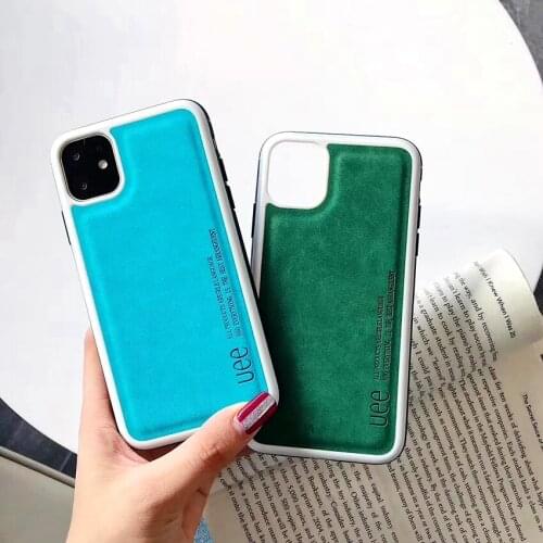 Cute Candy Color phone Case For iphone 11 Pro Max XR Xs X 7 6 6S 8 Plus Fashion Business PU Leather Coque Cover