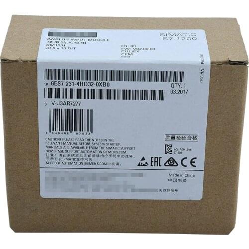 New and Original 6ES7231-4HD32-0XB0 SIMATIC S7-1200 Analog Input Module SM 1231 PLC Module 6ES7 231-4HD32-0XB0