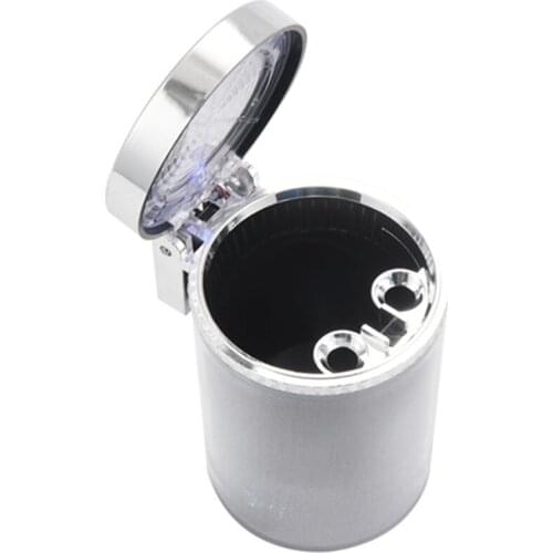 Car Ashtray Holder With Led Light Portable Car Air Vent Smoking Cup Ashtray Color Changing Cover For Interior Supply