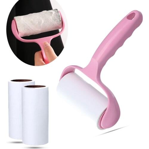 Sweater Cloth Lint Remover Sticker Dust Wiper Cat Dog Pet Hair Remover Cleaning Brush Tools Sticky Roller Brush