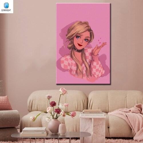 Coloring by numbers The royal elder sister digital paint by numbers diy digital painting anime posters for friends gift