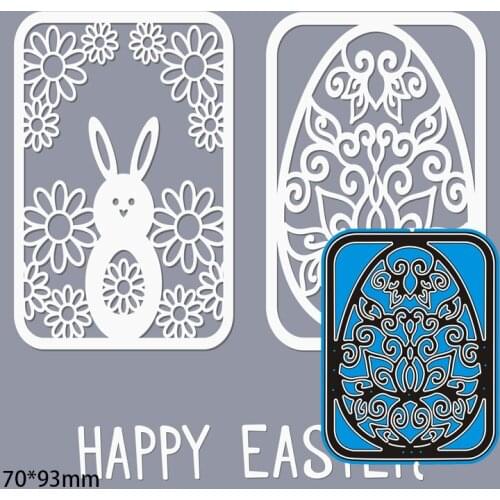 70*93mm HAPPY EASTER New Metal Cutting Dies for decor card DIY Scrapbooking stencil Paper Album template Dies