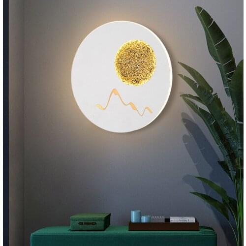 Nordic Planet Led Wall Lamp Living Room Round Post-modern Creative Personality Decoration Art Bedroom Bedside Wall Light