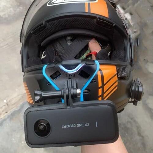 TUYU Motorcycle Helmet Chin Stand Mount Holder for insta360 one X X2 R GoPro Action Sports Camera Full Face Holder Accessory