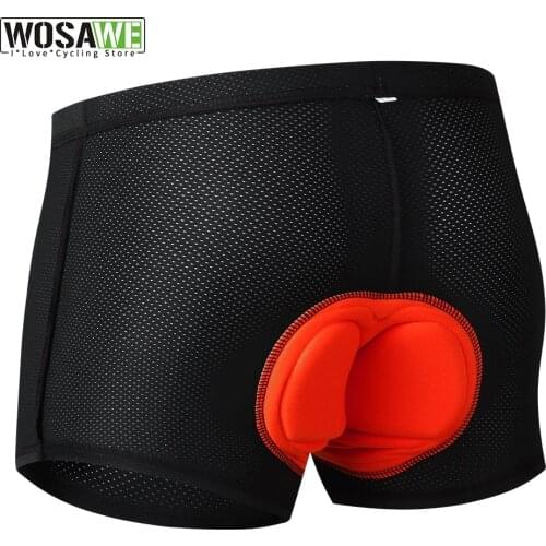 WOSAWE Cycling Shorts Men Bicycle Bike Shorts Sponge Underwear Cycle Bermuda Ciclismo Summer Style Pad Padded Shorts