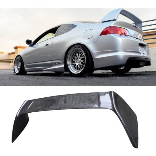 Real Carbon Fiber Rear Trunk Lip Wing Boot Spoiler For Acura RSX DC5 2002-2004