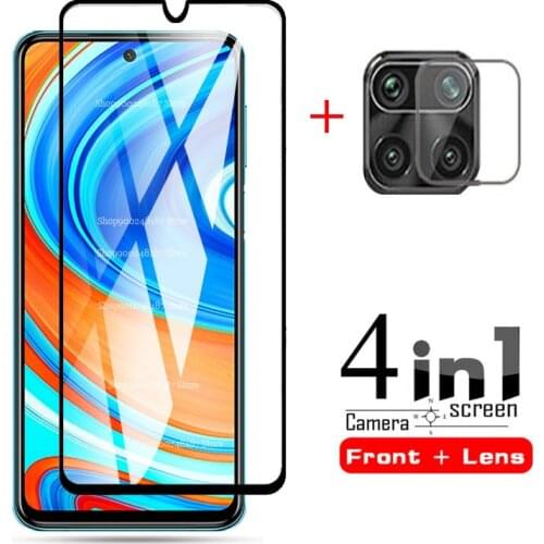 4 in 1 camera lens protective glass on Redmi Note 9 pro Tempered Glass screen Protector for Xiaomi Redmi Note9Pro pro 9pro Glass