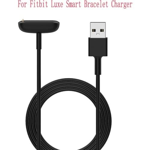 1M Portable USB Fast Charging Cable Clip For Fitbit Luxe SmartWatch Bracelet Cable Magnetic Adapter Charger Watch Accessories