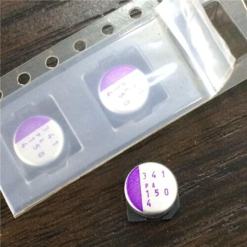 10pcs 150uF 4V SANYO OS-CON SVPA 6.3x5.9mm Low ESR 4V150uF SMD Solid Electrolytic Capacitor For Motherboard
