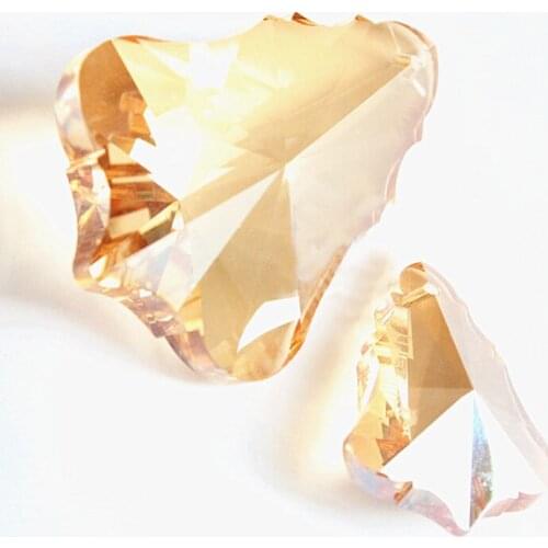 144pcs 50MM nature champagne Crystal Prism Ornament Suncatchers, Crystal Curtain Pendants feng shui For wedding decoration