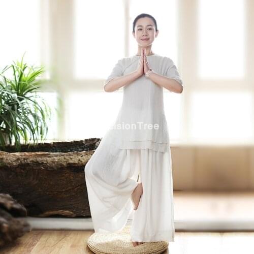 2021 chinese traditional yoga set sports suits women yoga set fitness running sportswear workout wing chun wu shu costumes