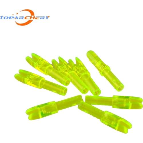 50pcs Nock For Arrow Shaft ID 4.2mm Arrow Archery Target Hunting Sports Shooting Carbon Fiberglass Nocks Plastic Tails