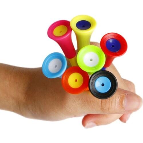 50pcs Golf Tools 83mm Multicolor Plastic Golf Tees Rubber Cushion Professional E56D