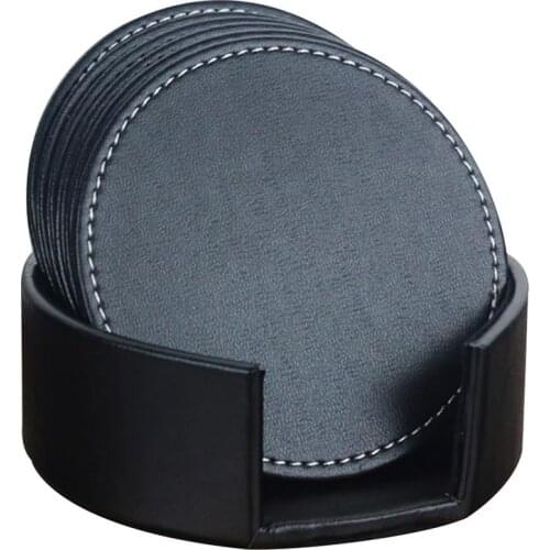 6pcs Non Slip Coaster Heat Resistant Cup Mug Mat Milk Coffee Tea Drink Placemat Holder Coaster Pad with Holder Kitchen Decor