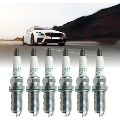 6PCS Plati-num Spark Plugs For NISSAN INFINITI Suzuki 22401-5M015 PLFR5A-11 Car Professional Accessories