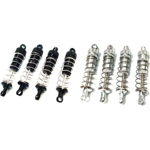 8Pcs Shock Absorber for WPL C14 C24 MN D90 MN45 HS 18301 Wltoys A959 K929 Rc Car Upgrades,4 Pcs Black & 4Pcs Silver
