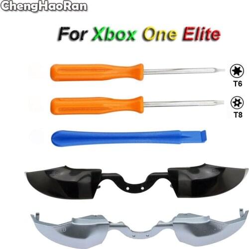 ChengHaoRan New Black Silver LB RB Bumpers Button For Xbox One With 3.5mm Jack Port T6 T8 Tools For Xbox One Elite Controller