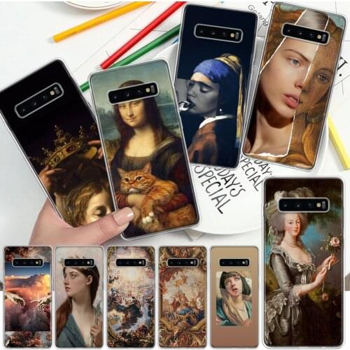 Famous painting Adorable angel Art Phone Case For Samsung Galaxy A51 A71 A70 A50 A40 A30 A21 A20E A10S A41 A01 A6 A7 A8 A9 Plus