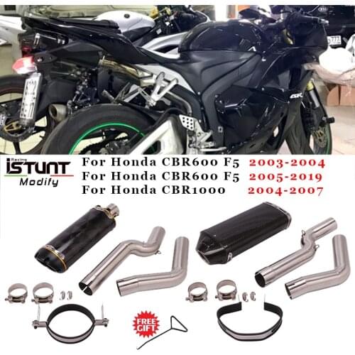 For Honda CBR600 F5 2003 2004 CBR600/F5 2005-2019 CBR1000 2004-2007 Motorcycle Exhaust Modified Escape Muffler Middle Link Pipe