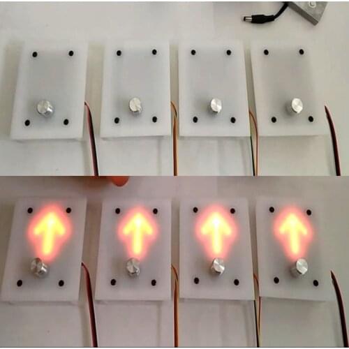 Room escape prop digital knob panel display right Direction arrows to unlock