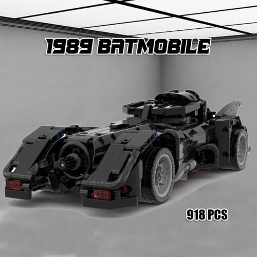 Movie Idea MOC Building Blocks Dark Chariots Knight Akcam Batmobile Assembling Brick Set Childrens DIY Toy Kids Gift